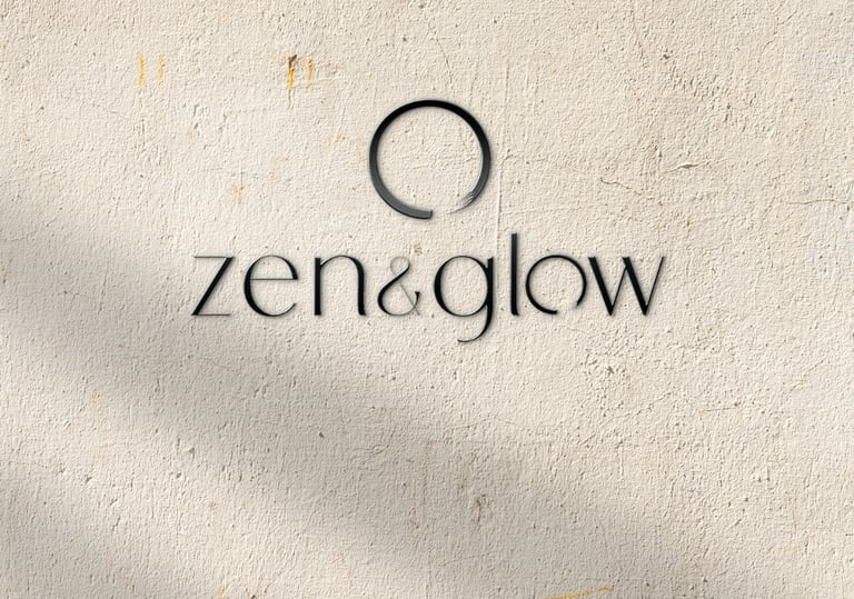 zen and Glow logo sign at MA Salon in Hessle west hull