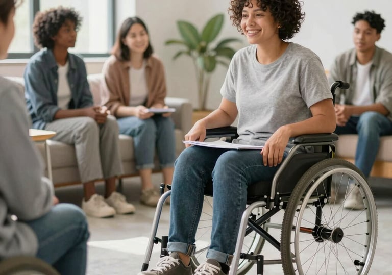 A nurse preparing a vaccine in a clean, welcoming clinic setting.