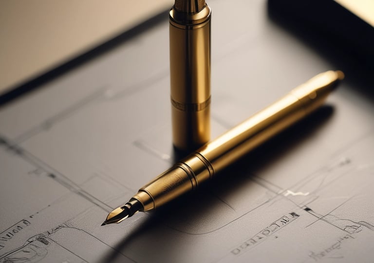 A curved facade covered in white latticework