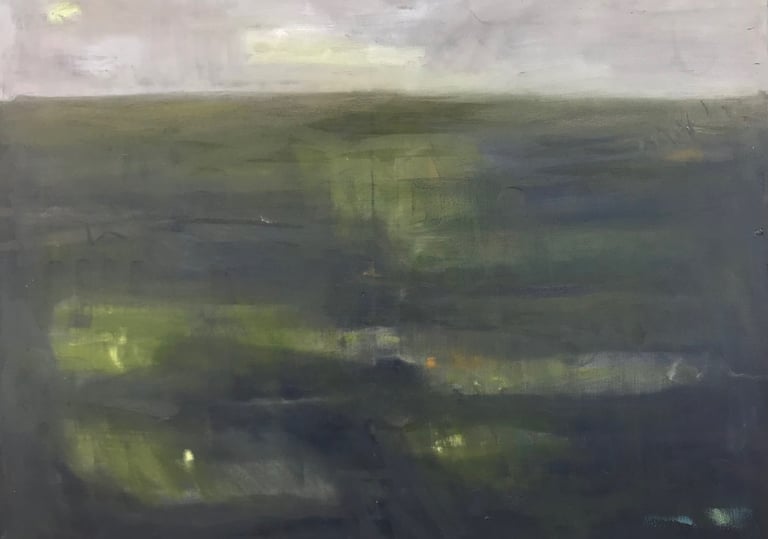 peizažas Lina Mikužytė aliejus ant drobės