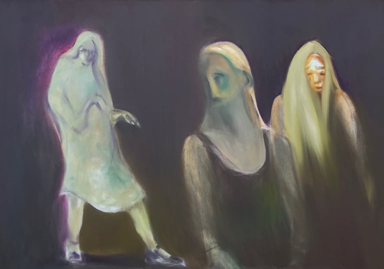 figurative oil painting by Lina Mikuzyte