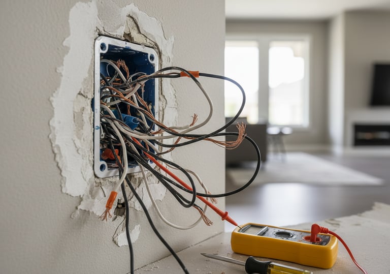 Outlet wiring repair and troubleshooting
