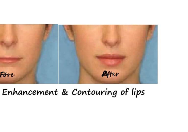 Before and after photos filler lips – increased volume, better contour and harmonious face. 