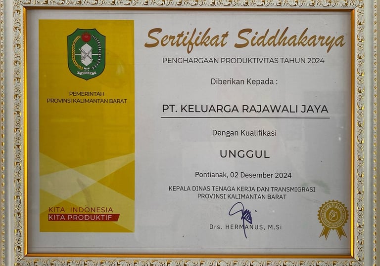 penghargaan siddhakarya kalimantan barat 2024