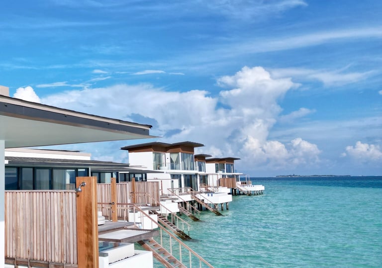 Over Water villa in Maldives with uninterrupted ocean view. The best for honeymoon