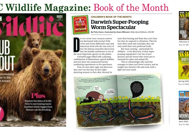 a magazine cover with a mum and baby brown bear