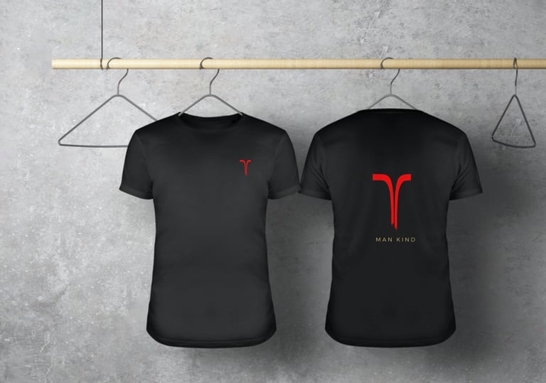 a t - shirt with a red and black t - shirt with a red and