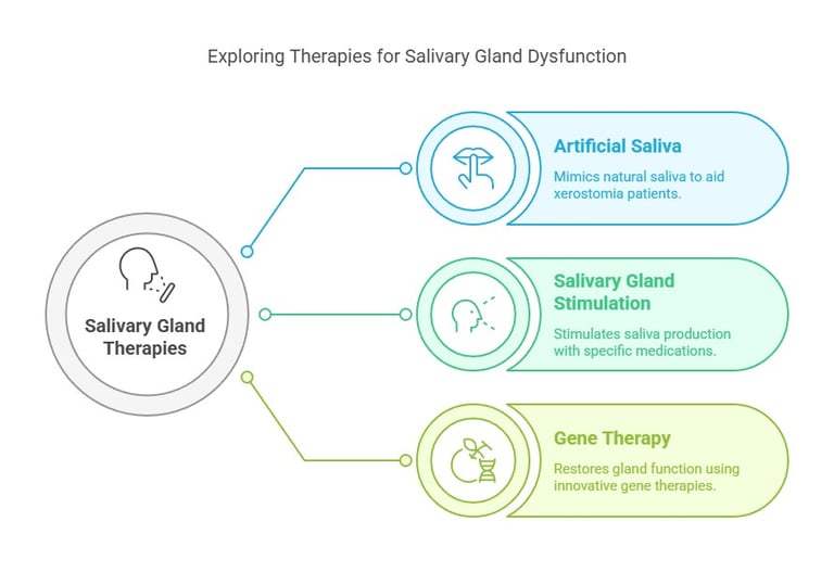 Salivary glands therapeutic application 