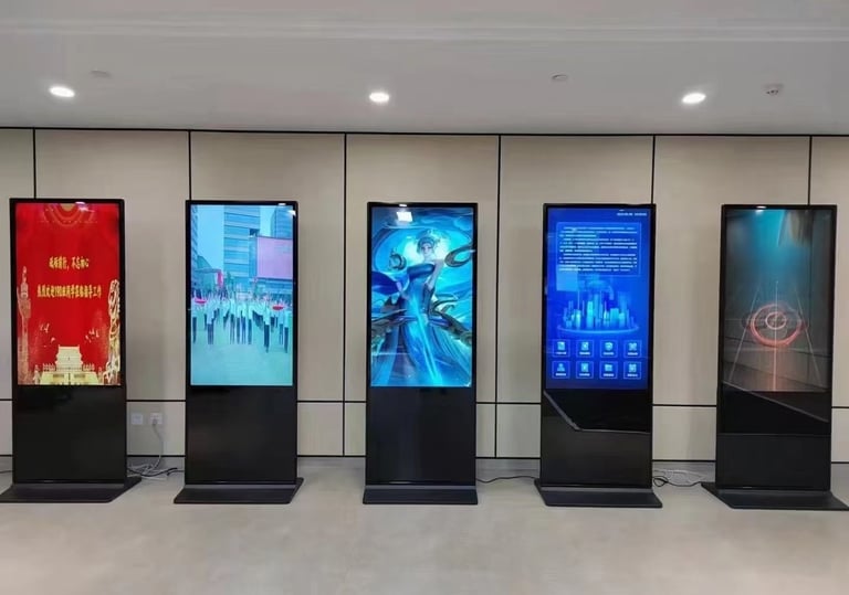 CLARATECH VERTICAL ADVERTISING MACHINE AT OFFICE 