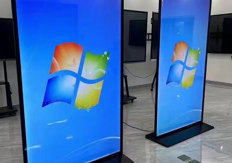 CLARATECH VERTICAL ADVERTISING MACHINE AT OFFICE 