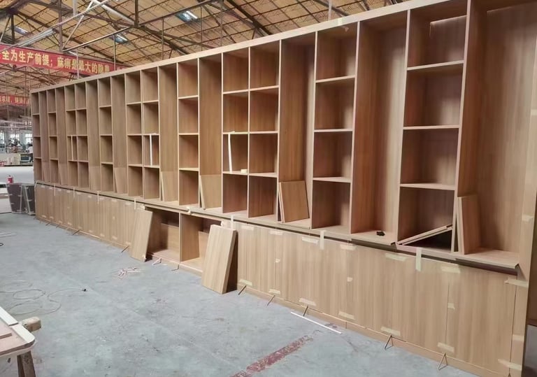 trial assembly of cabinet