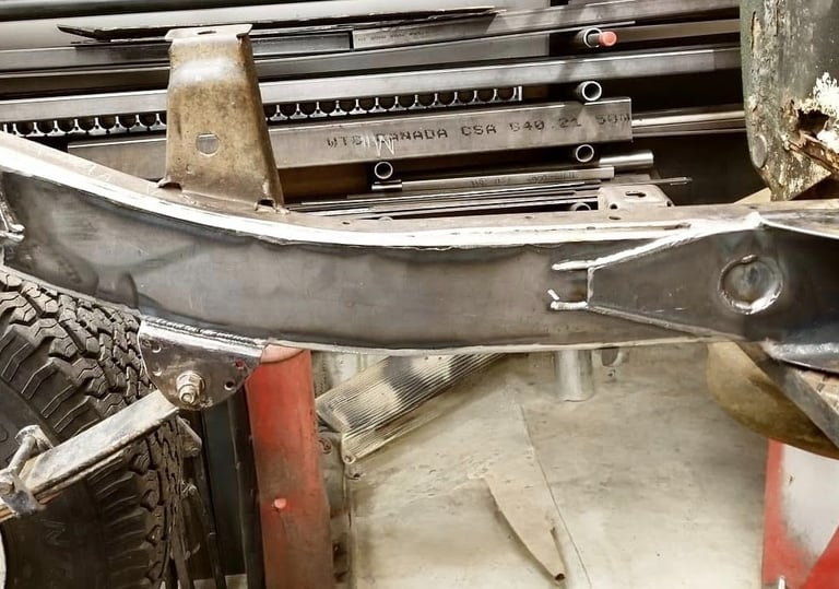 Frame repair. Chassis Repair Okotoks.