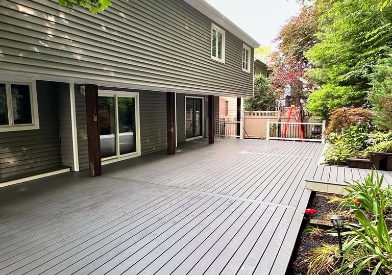 wpc decking installed design