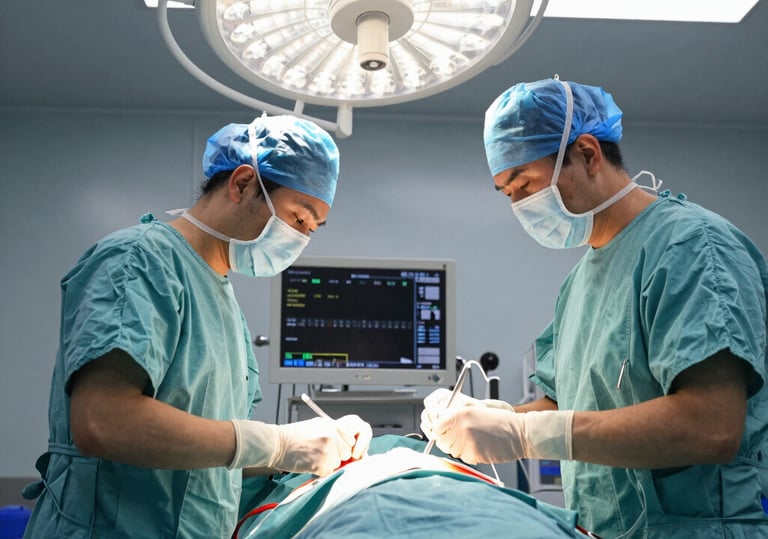 A nurse preparing a vaccine in a clean, welcoming clinic setting.
