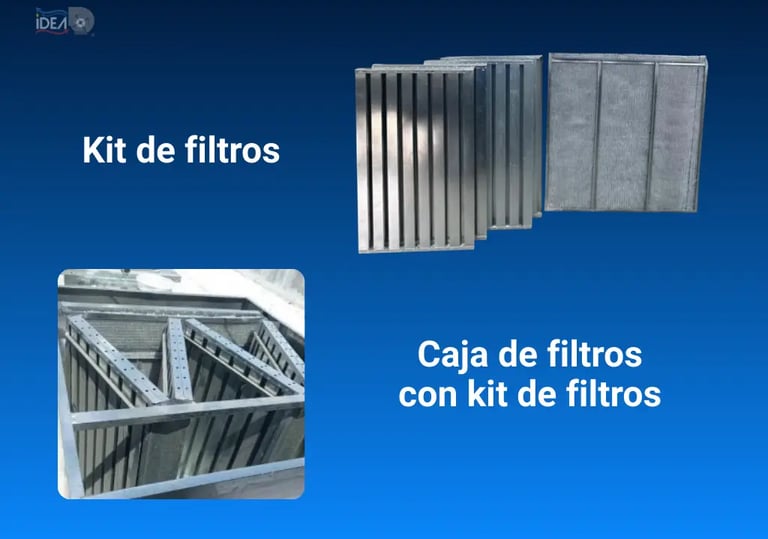 Filtros bafle y de aluminio para restaurante
