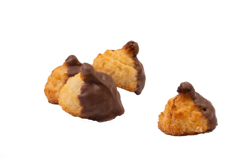 Kokosrotjes met melkchocolade