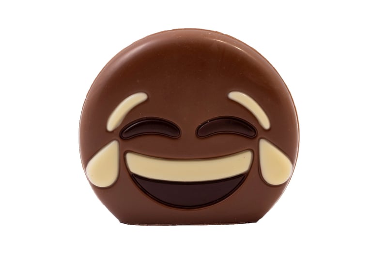 Chocolade emoji lach