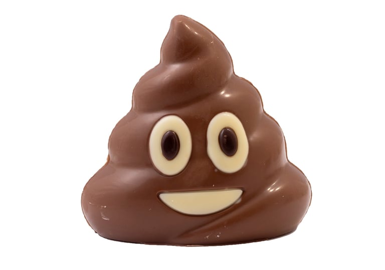 Chocolade lachend kakje smiley