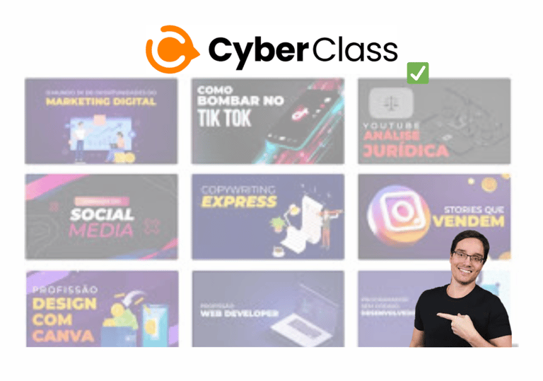 Peter Jordan apresentando seu curso Cyberclass