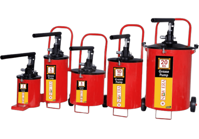 Image featuring grease dispensers utilized for lubricating critical moving components within machine