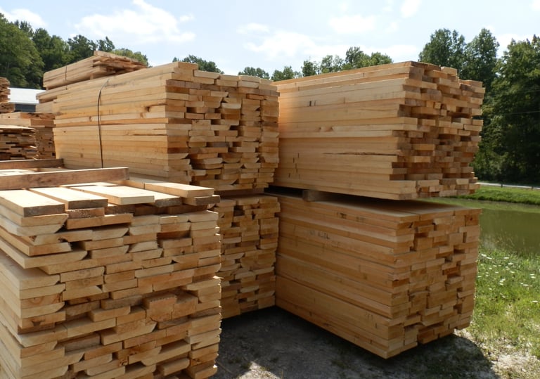 A picture of basswood for shutters