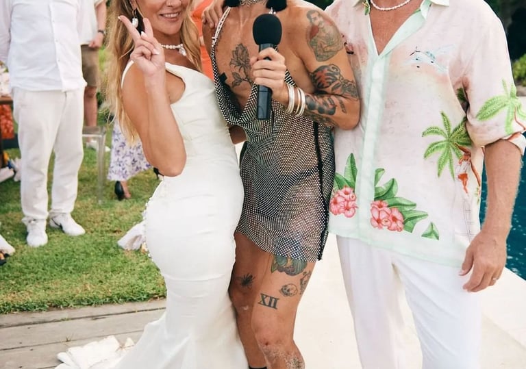 drag queen hosting a pool party brunch