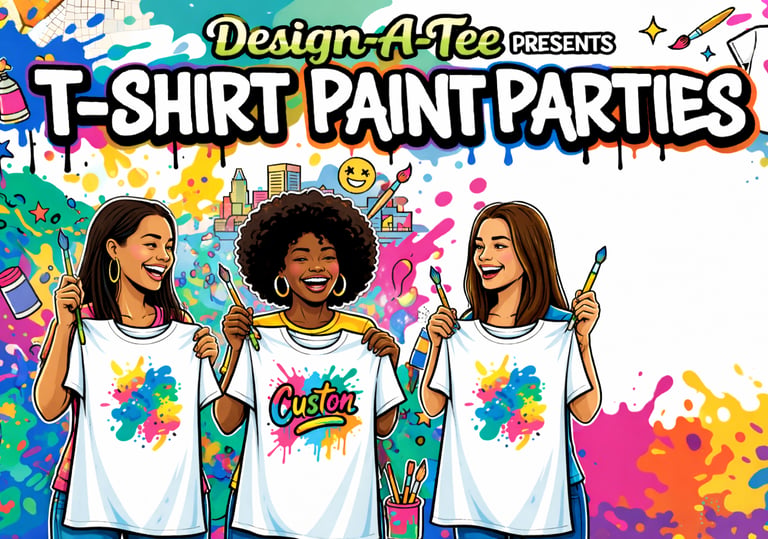T-shirt Paint Parties for the whole family, group, school, church, business & so much more