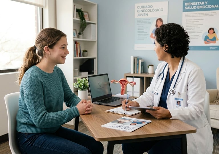 Consulta de ginecología para adolescentes y orientación en salud sexual en San Miguel de Allende.