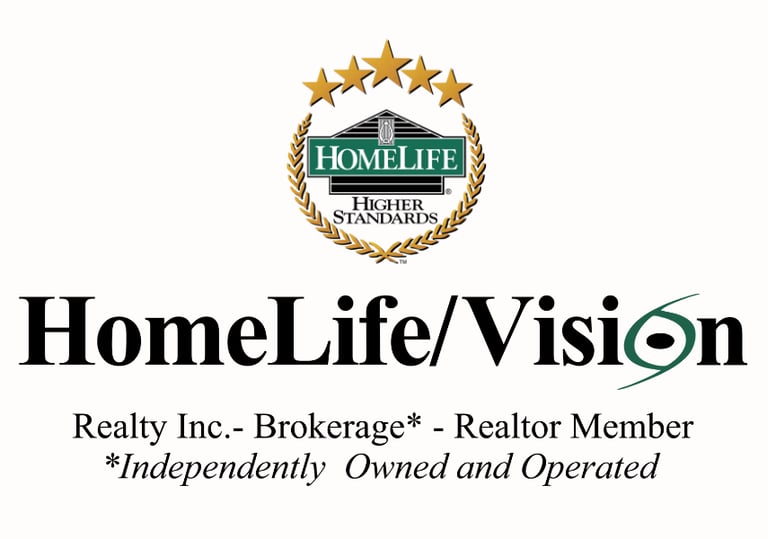 HomeLife/ Vision Realty Inc. logo.