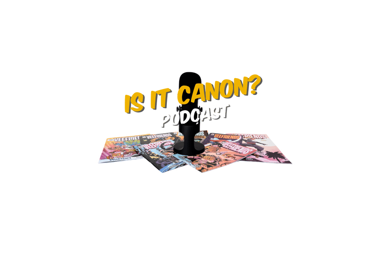 picture of a podcast microphone on top of veefriends comics