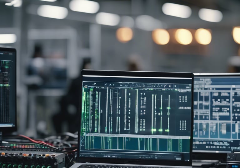 person holding pencil near laptop computer