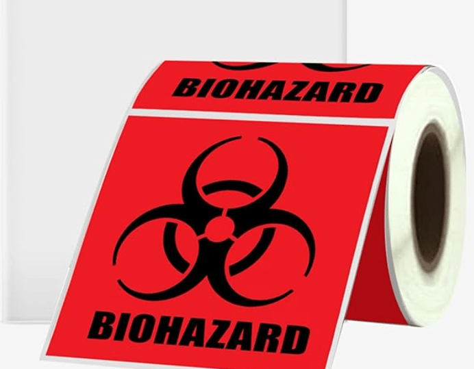 Biohazard Stickers Sign 2X2