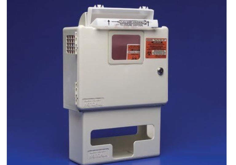 Sharps 5 Qt Container W/Glove Box