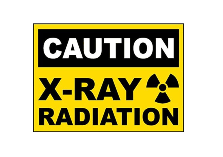 Bundle - Safety and Warning & Warehouse Signs Stickers - Caution X-Ray Radiation Sign