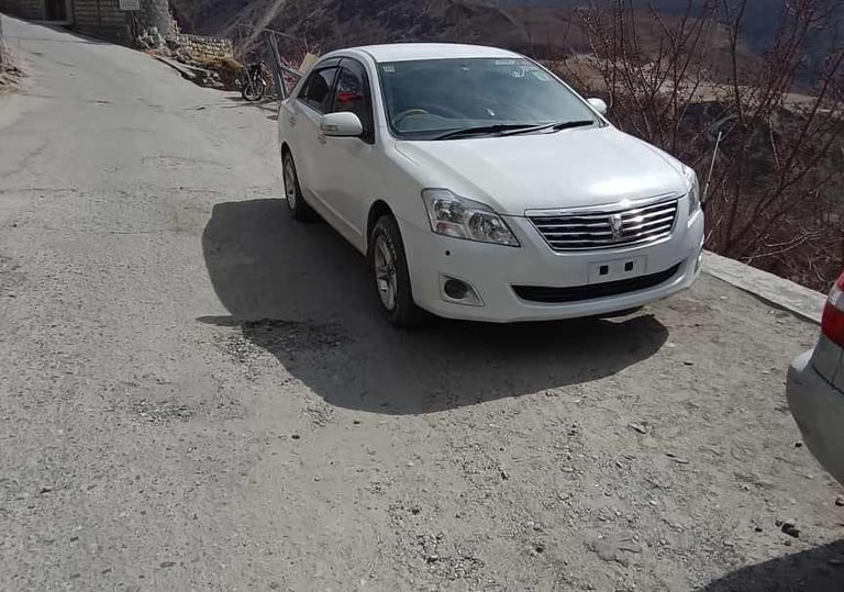A car in the mountains