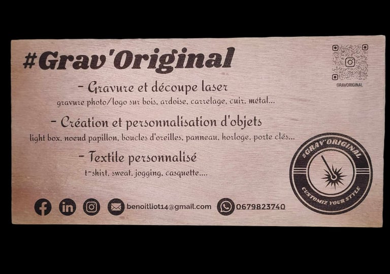 les différents services proposés par grav'original