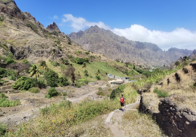 hiking trail in Santo Antao, Cape Verde