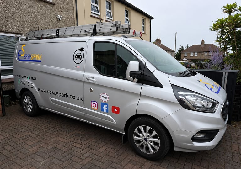 Easy Spark Ltd electrician van for electrical work across Grays, Essex and Kent