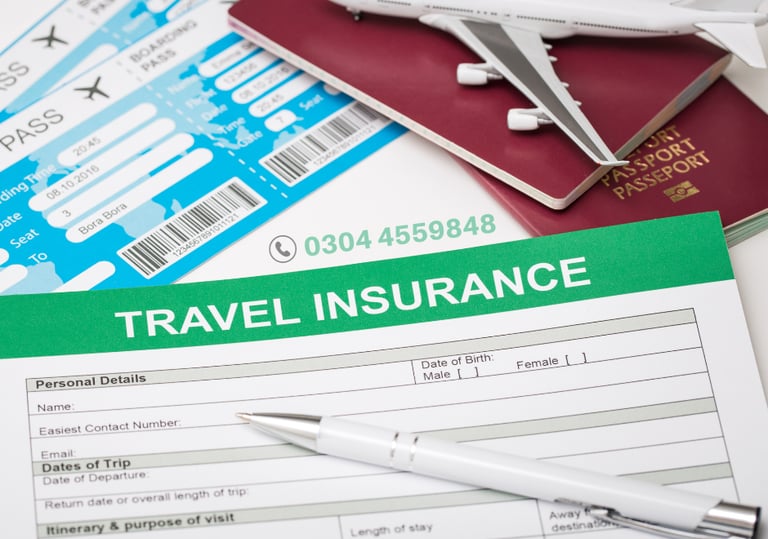 a passport and passport case sitting on a table