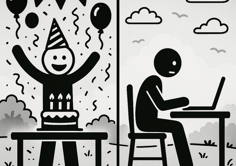 diffrence between someone who celebrates their birthday and somone who dosent