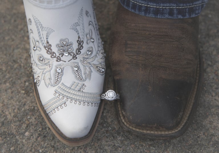 Engagement ring detail