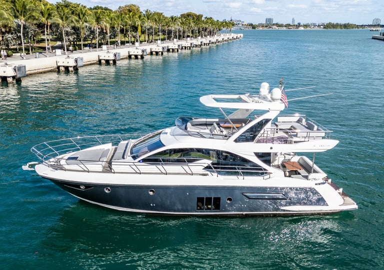 luxury flybridge yacht Miami Azimut 53