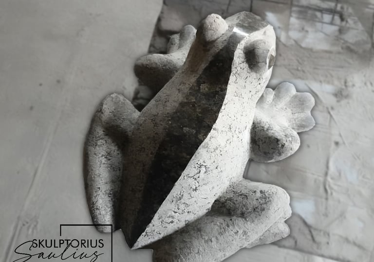 Akmeninė varlės skulptūra