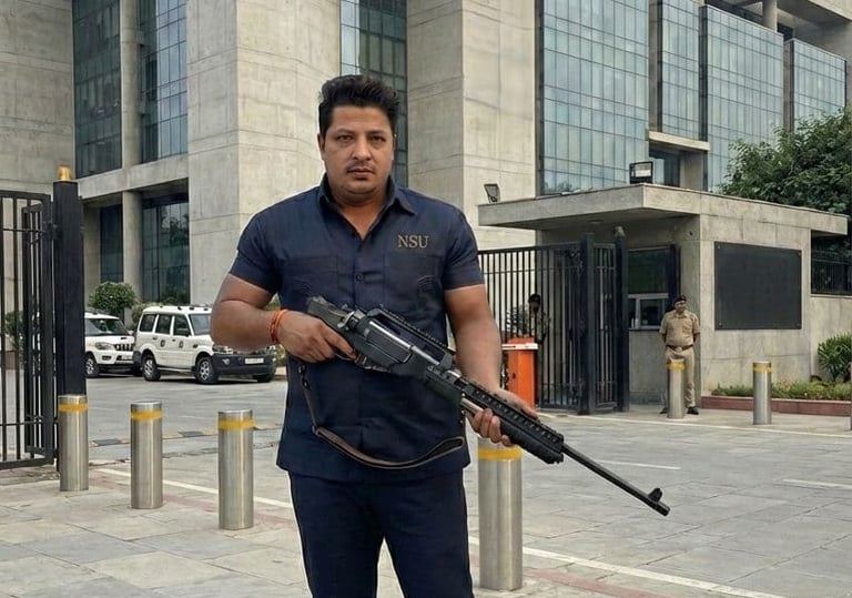 NSU Personal Security Officer (PSO) with licensed weapon providing high-profile executive protection