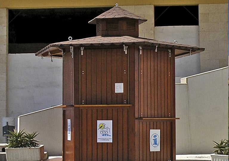 alquiler caseta para punto de información