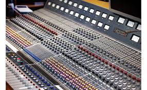 large mixing console