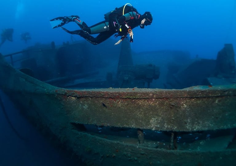 Bowbelle Wreck south of Madeira