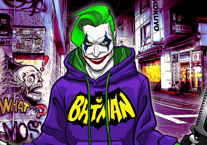 Batman's Joker - Urban Style Fan Art