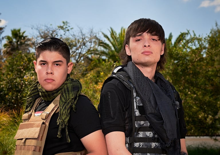 Peso Pluma and Raul Vega Portrait