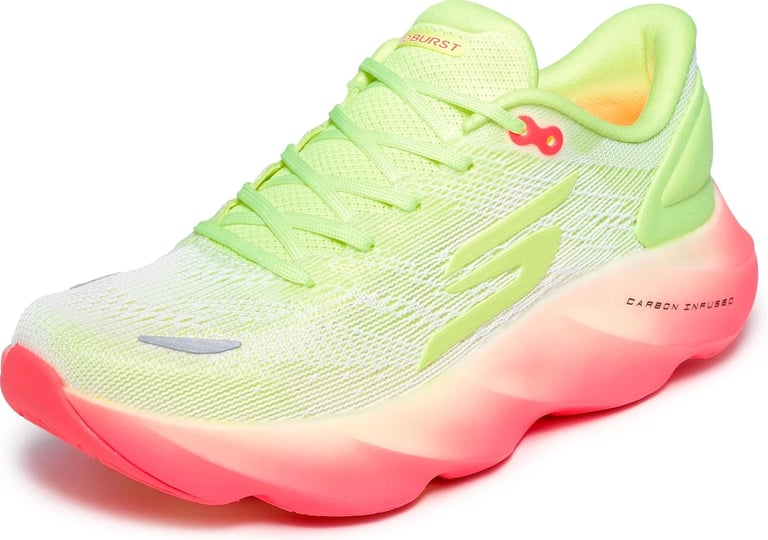 Skechers Skyburst running shoe featuring breathable mesh upper